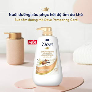 Review sữa tắm trắng da body Dove Pampering Care có hương thơm ngọt ngào 