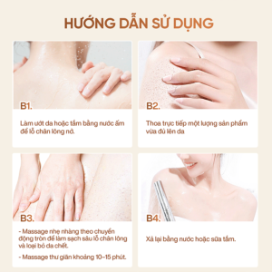 Hướng dẫn các bước tẩy tế bào chết body