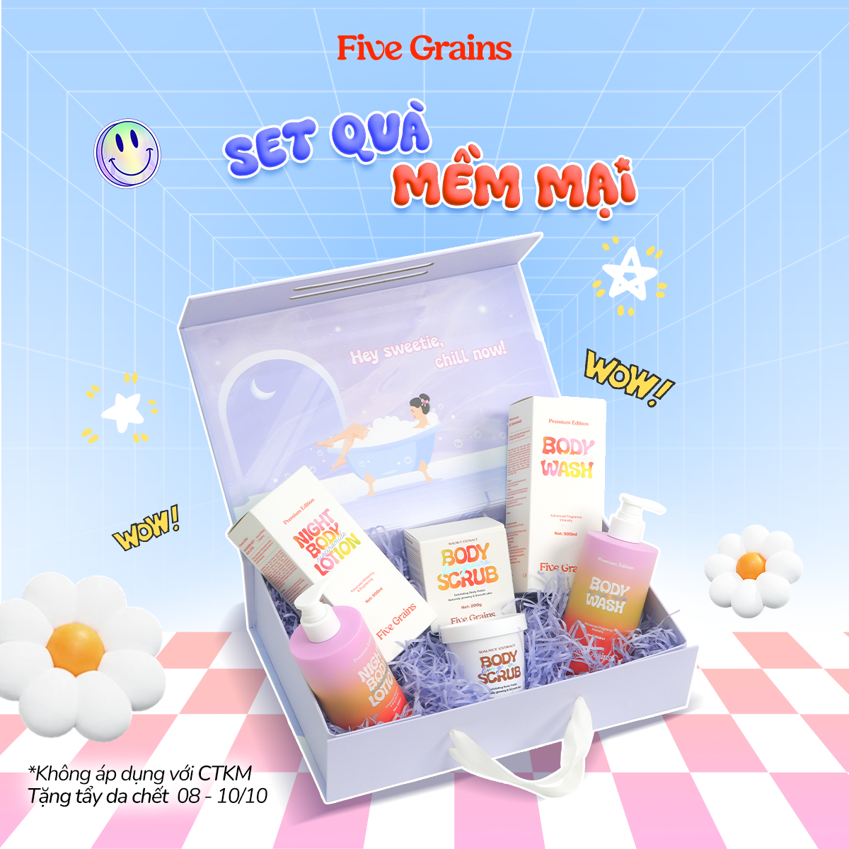 Set mềm mại Five Grains